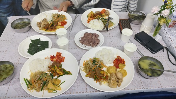 29일 제공된 밥상