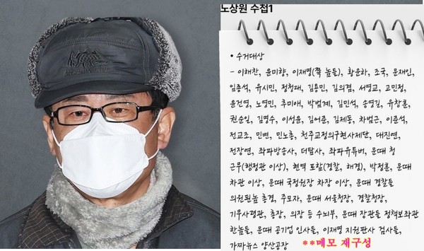 12.3 내란 사건의 유일한 민간인 중요임무종사자 노상원에 대한 미진한 수사와 비공개 재판 진행으로 국민 의혹이 증폭되고 있다.